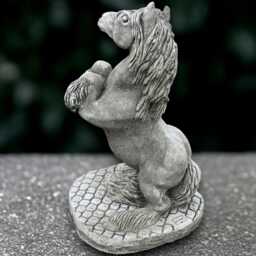 Majestic Stallion Statue Stone Horse Sculpture Powerful Equine Decoration Outdoor Garden Figure Handmade Ornament Yard Art - thumbnail 4