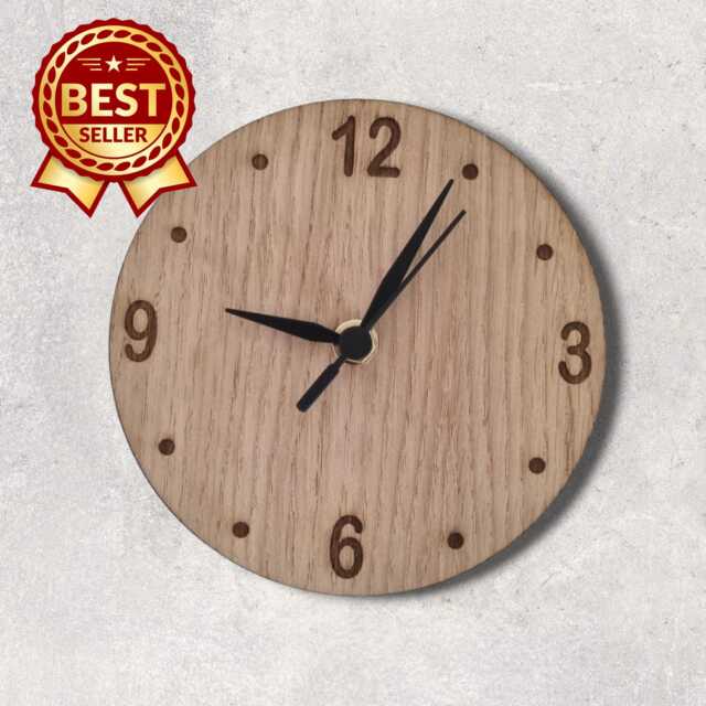 Wood Round Clock - Different Finishes, Custom Sizes & Shapes Made - image 1