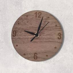 Wood Round Clock - Different Finishes, Custom Sizes & Shapes Made - thumbnail 2