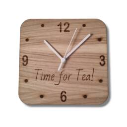 Wood Round Clock - Different Finishes, Custom Sizes & Shapes Made - thumbnail 4