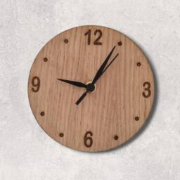 Wood Round Clock - Different Finishes, Custom Sizes & Shapes Made - thumbnail 3