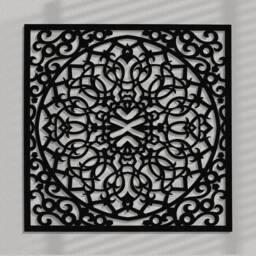 3D Stylish Wood Wall Art Decor, Moroccan Panel, Openwork Ornament Picture, Living Room, Decorative Wooden Panel, Gift Idea - thumbnail 3