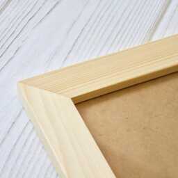 A3 Picture Frame - Natural Handmade Free Standing Modern Photo Wooden With Mount Option - thumbnail 2