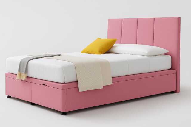 Plush Velvet Ottoman Bed Frame - 54 - image 1
