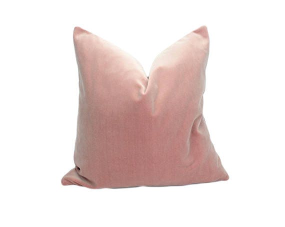 Dusty Pink Velvet Pillow // Cushion Cover - image 1