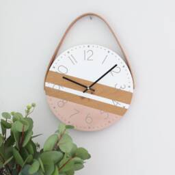 Handmade Barn Wood Wall Clock - Modern Minimalist Home Decor - thumbnail 3