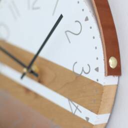 Handmade Barn Wood Wall Clock - Modern Minimalist Home Decor - thumbnail 4