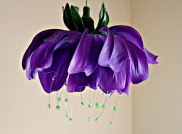 Chandelier Flower Pivoine Light Pendant Sculpture Lamp Shade Art Craft Soft Light