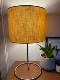 Yellow Linen Drum Lampshade Handmade Table/Floor/Ceiling Lampshade
