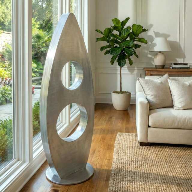 Metal Sculpture Indoor Or Outdoor Handcrafted Luxury Modern Art - image 1