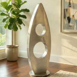 Metal Sculpture Indoor Or Outdoor Handcrafted Luxury Modern Art - thumbnail 4