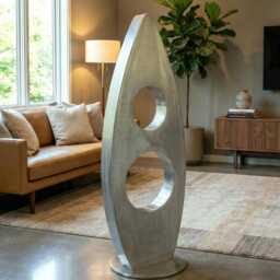 Metal Sculpture Indoor Or Outdoor Handcrafted Luxury Modern Art - thumbnail 2