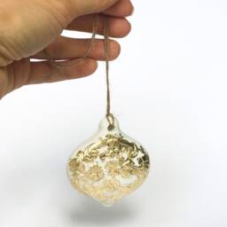 Concrete Christmas Ornaments // Tree Decorations Vintage Gift