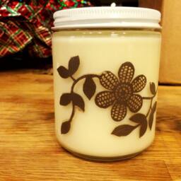 Chai Spice - Vanilla, Cinnamon, Ginger Soy Candle All Natural in Glass Container - thumbnail 2