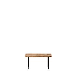 Small Bench Made Of Recycled Reclaimed Wood & Metal - thumbnail 3