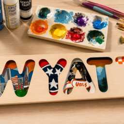 Custom Hand Painted Wooden Name Puzzle - Maple Wood Heirloom Keepsake, Baby Shower Gift - thumbnail 3