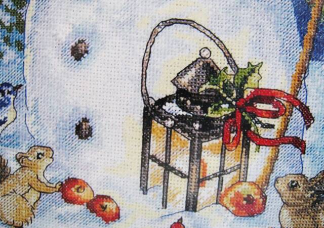 Personalised Christmas Stocking With Snowman Cross Stitch Finished Decor Family Stockings Custom Cross - image 1