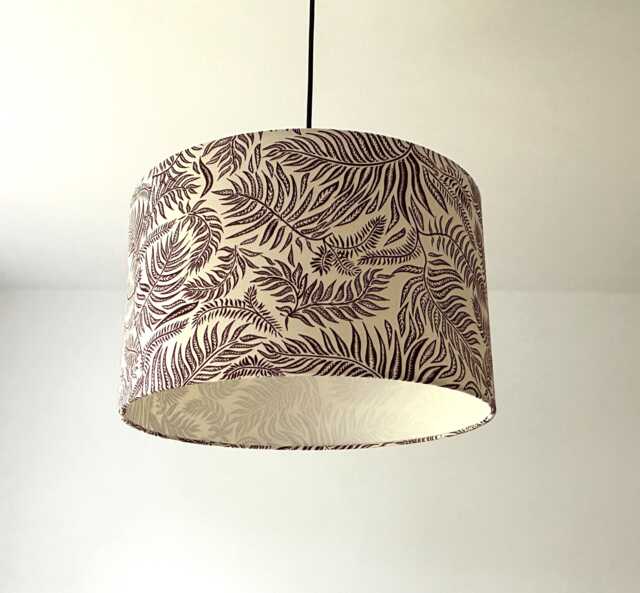 "Lampshade ""Leaves in Bordeaux" - image 1