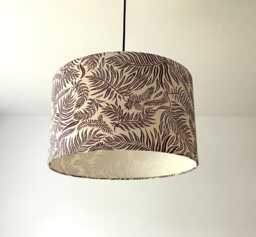 "Lampshade ""Leaves in Bordeaux" - thumbnail 1