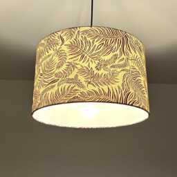 "Lampshade ""Leaves in Bordeaux" - thumbnail 2