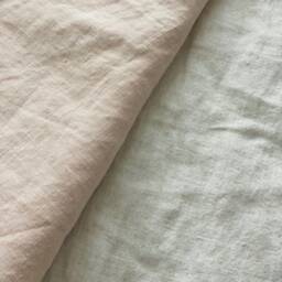 Set Of 3 Linen Bedding, Pure Hemp Flat Sheet With 2 Pillowcases, Gray Blue, Dusty Pink, Queen King Or Custom Size - thumbnail 4