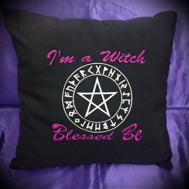 Magic Pillows - Glow in The Dark Paganism Pagan Symbolism Wicca Wizardry - image 1