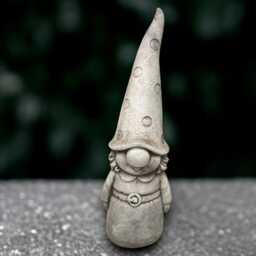 Stone Team Gnome Statue Concrete Figurine Outdoor Pixie Decor Handmade Ornament Gnome Lover Gift Lawn Front Door Art - thumbnail 2