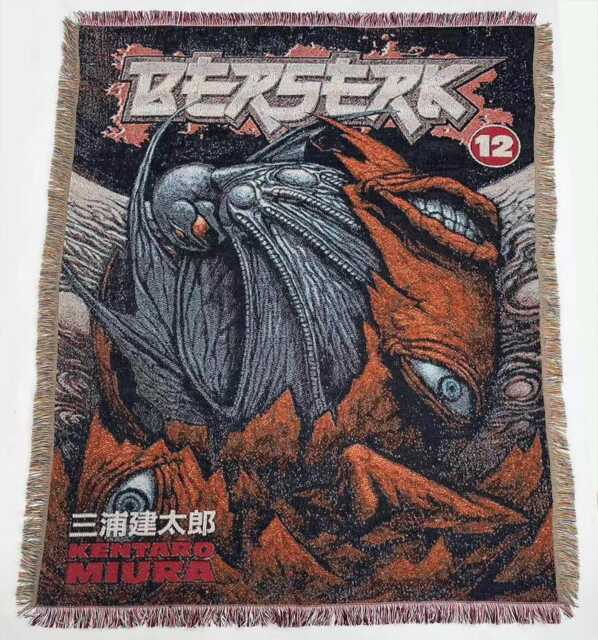 Berserk Griffith Woven Tapestry Blanket - Handmade Eclipse Anime Throw, Cotton Manga Wall Art - image 1