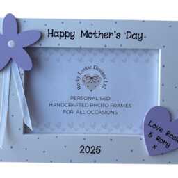 Happy Mothers Day 2025 Handcrafted Photo Frame Personalised Keepsake Gift For Mum Nan Grandma Granny 6x4 - thumbnail 2