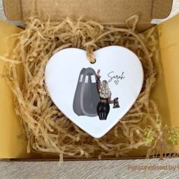 Personalized Spray Tan Artist Ceramic Ornament Beautician Gift - thumbnail 2
