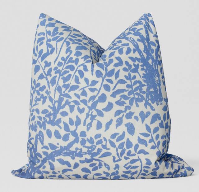 Arbre De Matisse Pillow/Blue