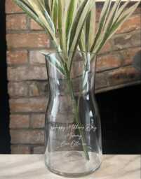 Personalised Engraved Glass Vase Teacher, Anniversary, Christmas, Retirement, Birthday, Thank You Gift - thumbnail 1