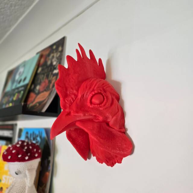 Rooster Wall Art - Animal Decor 3D Printed - image 1