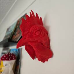 Rooster Wall Art - Animal Decor 3D Printed - thumbnail 3