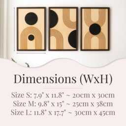 Wooden Wall Art For Aesthetic Celestial Boho Home Decor Y61 - thumbnail 2