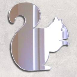 Squirrel Acrylic Mirror Wall Art Personalized Engraving Options - thumbnail 3