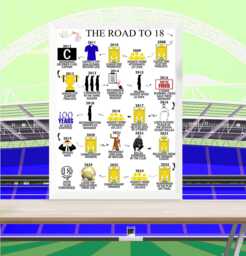 18Th Birthday Gift - Born in 2008 The Road To 18 Milestone For Him, Son, Brother, Daughter, Nephew, Leeds Inspired - thumbnail 1
