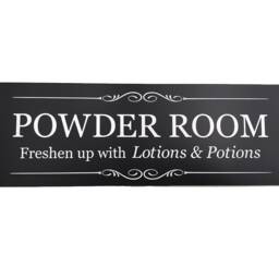 Powder Room, Toilet/Bathroom Door Sign - thumbnail 3