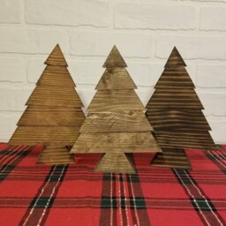Rustic Reclaimed Wood Christmas Tree - Neutral Holiday Decor - thumbnail 3