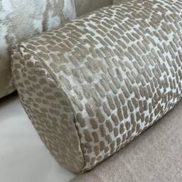 "Luxury Gold Champagne Cushion Bolster 16"" X 6" - thumbnail 2