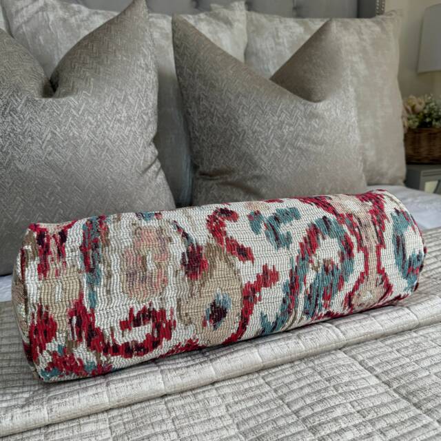 "Kelim Bolster Cushion, Decorative Pillow For Sofa Or Bed, Modern Kelim Design Designer Cushion 16"" X 6" - image 1