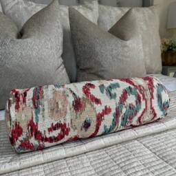 "Kelim Bolster Cushion, Decorative Pillow For Sofa Or Bed, Modern Kelim Design Designer Cushion 16"" X 6"