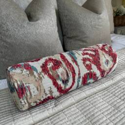 "Kelim Bolster Cushion, Decorative Pillow For Sofa Or Bed, Modern Kelim Design Designer Cushion 16"" X 6" - thumbnail 4