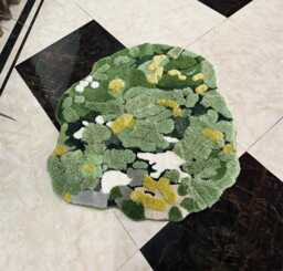 Moss Rug Nature Decor For Living Room Mossy Bedroom Green Kids Housewarming Boho Gift Daughter Funky - thumbnail 1