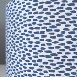 Blue Brush Stroke Lampshade With Gold Lining For Ceiling Or Lamp Base, 20cm To 50cm Diameter, Handmade By Vivid Shades - thumbnail 2