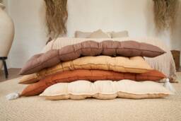 Large Floor Cushion, Seating, Pillow, Window Seat Cushion, Custom Bench French Wabi Sabi