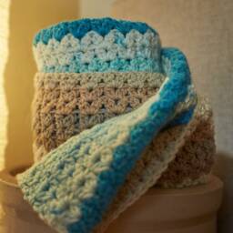 Beach Blanket, Father's Day Gift, Striped Dice Decor, Sofa Throw, Afghan, Blanket, Throw Beach House Blanket - thumbnail 3