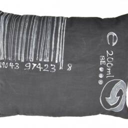 2x Cushion Set Miniblings Handmade Unique Character Symbols Barcode - thumbnail 3