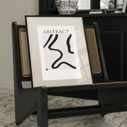Abstract Prints, Abstract Lines, Wavy Lines Minimalist Art Print, Ink Line Drawing, Beige & Black Art, Aesthetic Art, Neutral Poster, Gift - thumbnail 3