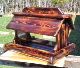 Very Large Post Mount Bird Feeder Cedar Wood Tbnup #1B